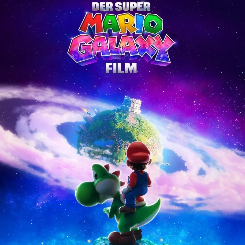 

Official Universal Super Mario Galaxy Movie Yoshi Popcorn Bucket Egg Hugging Snack Storage Drink Cup For Mario Figures Model
