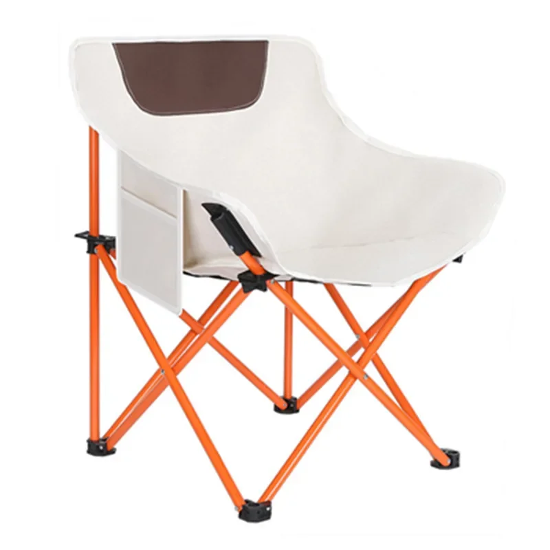 Outdoor Folding Chair Moon Chair Picnic Camping Car Chair Easy to Carry Easy to Use High Load Bearing Beach Chairs