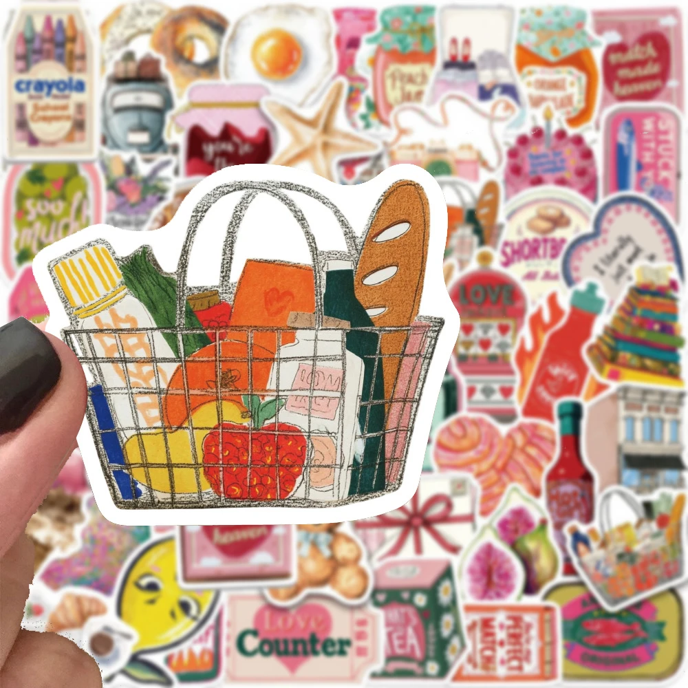 

10/30/50pcs Pink Vintage Aesthetic Art Stickers Kawaii Girl Sticker Decoration DIY Suitcase Phone Scrapbook Cute Creative Decals