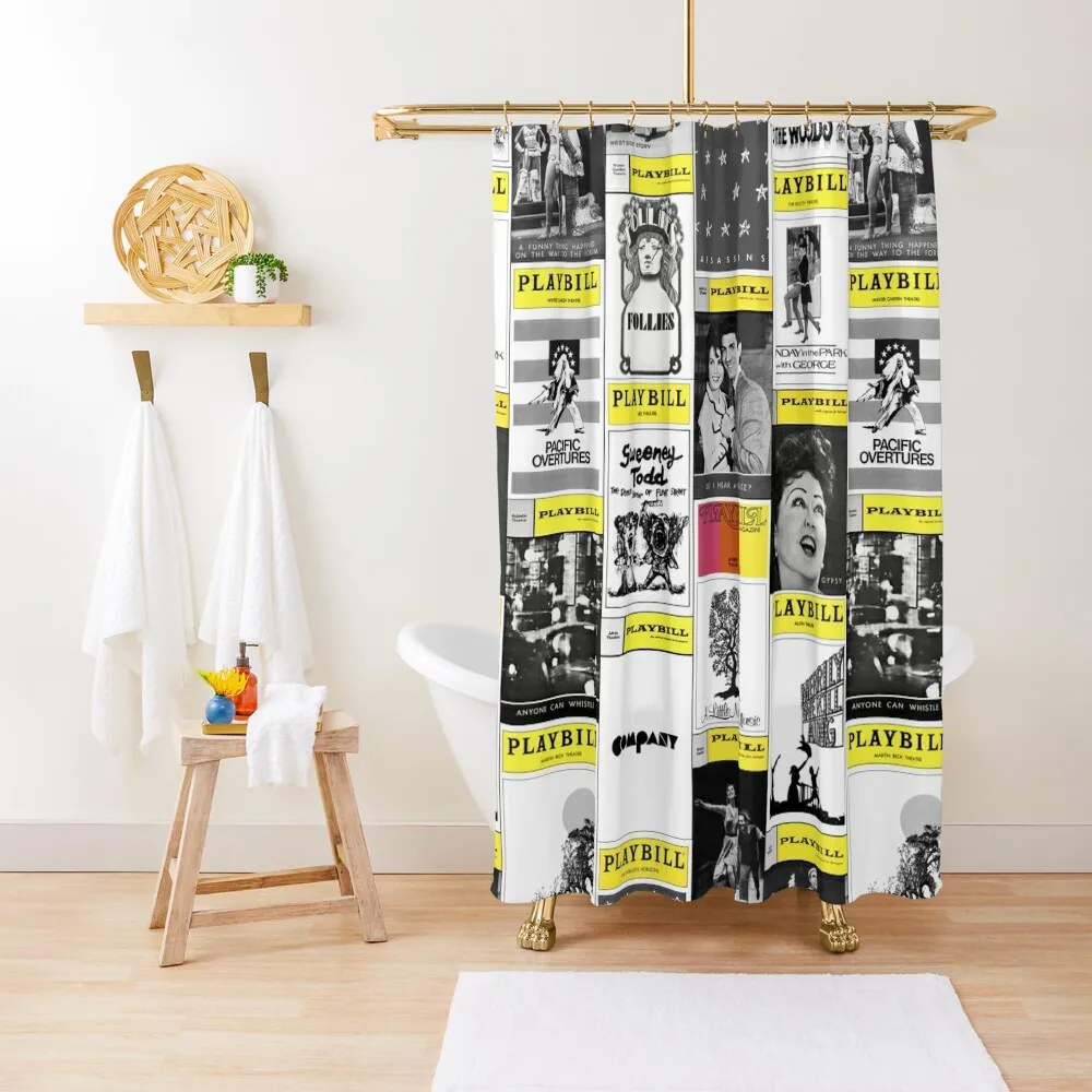 

Musical Playbills Shower Curtain Shower Bath Bathroom And Shower Products For Bathroom For Bathroom Curtain