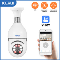 KERUI E27 WiFi Surveillance Camera Automatic Human Tracking IP Camera Color Night Vision Zoom Indoor Camera Security Monitor