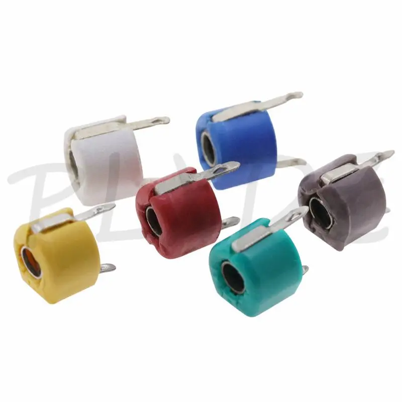 10PCS 6mm Trimmer Variable Ceramic Capacitor JML06-1 3PF 5PF 10PF 20PF 30PF 40PF 50PF 60PF 70PF 120PF Regulowane kondensatory