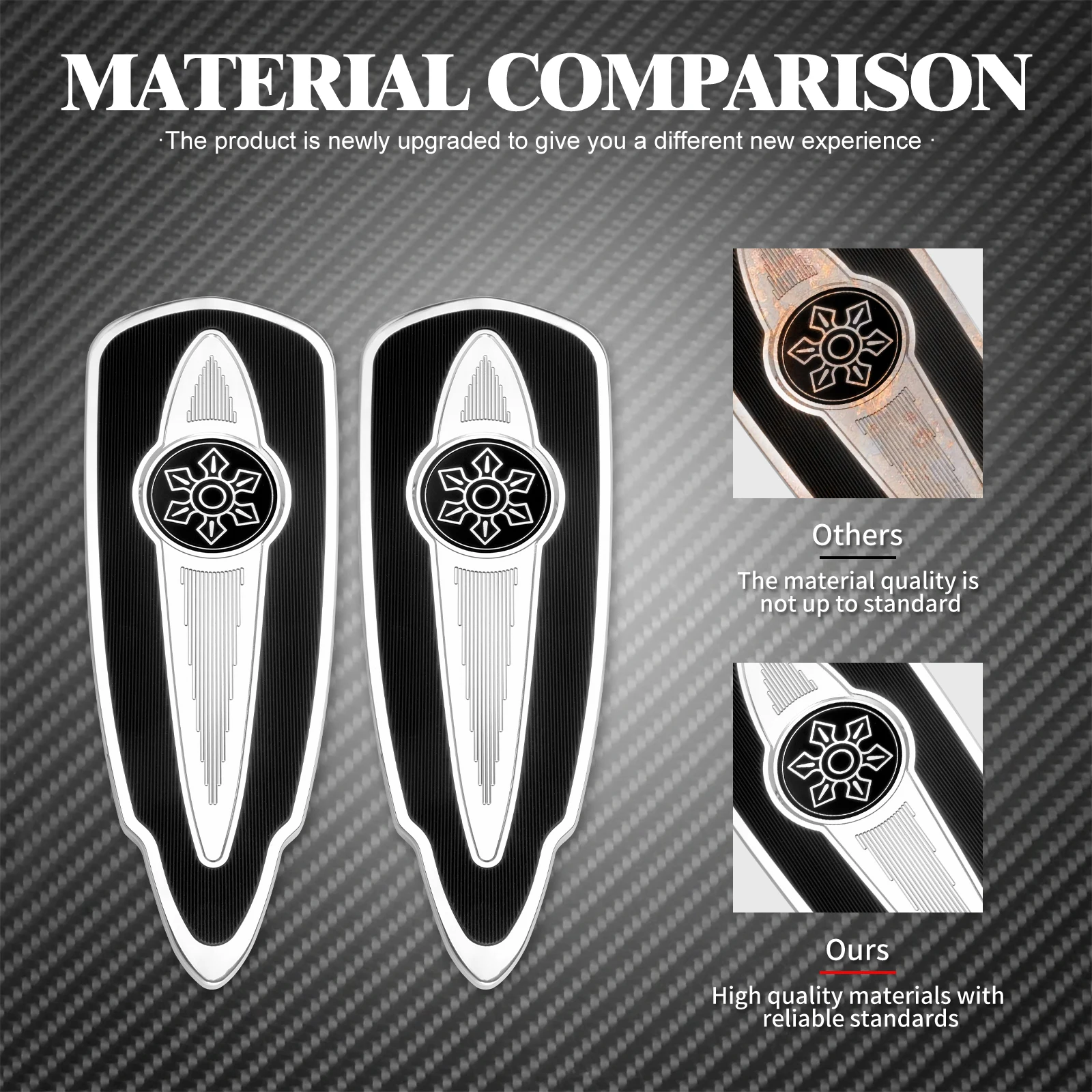 Motorcycle Aluminum Front Foot Peg Rider Floorboard Pads For Indian Specific Pursuit Challenger Sprngfield Chief Roadmaster