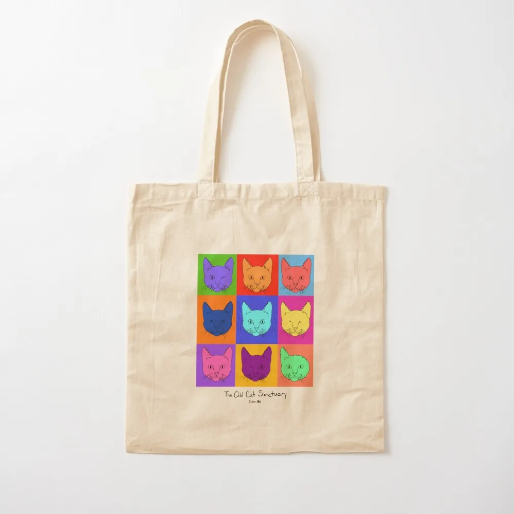 Colorful Cats Tote Bag tote bags men Woman shopper bag canvas bags