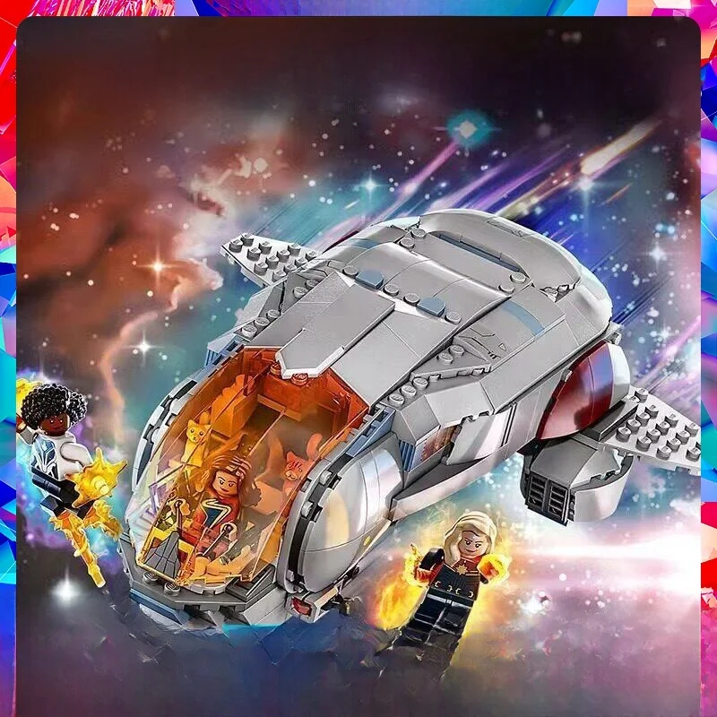 

Конструктор Superhero Building Blos Hope's ip: Сборная игрушка-подарок для мальчиков 76232 Amazing Captain 2 Hope Ti Number SpaceipLELE BROTHER
