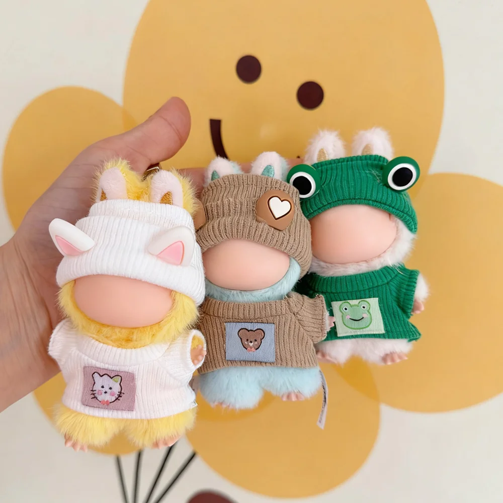 

Кукольная одежда для Labubu 4,0, милая плюшевая кукла, наряд, роскошные костюмы, аксессуары, сумка, кукла, подвеска, украшение, мини-наряд 10 см