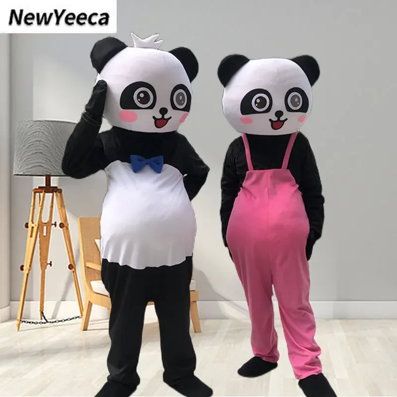 Giant Panda Cartoon Doll Costume Adult Size Role Play Anime Costume Funny Mascot Suit Cute Doll Bear Clothes