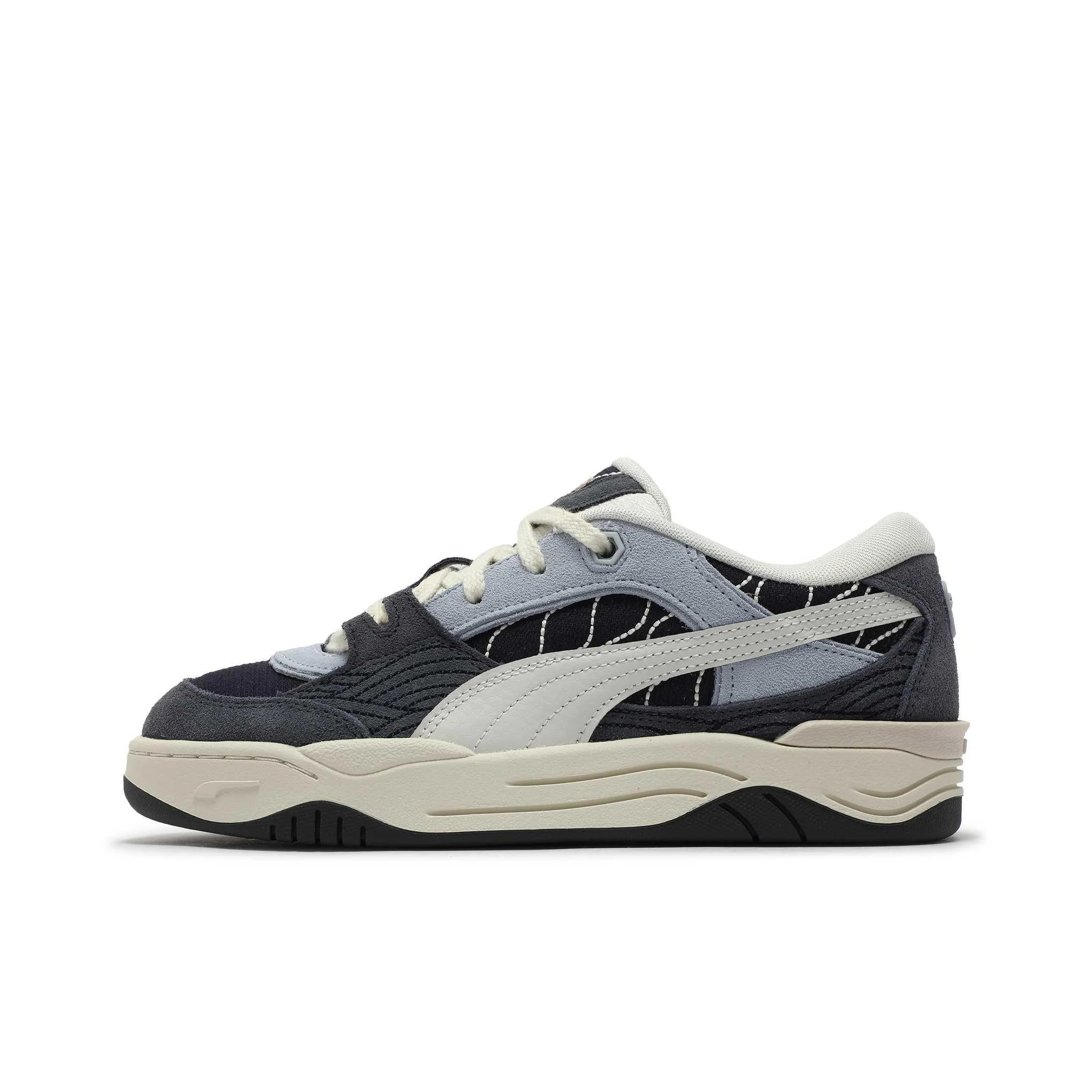 PUMA Lightweight And Breathable Low top Skateboard Shoes Unisex Blue White Gray 402364-01
