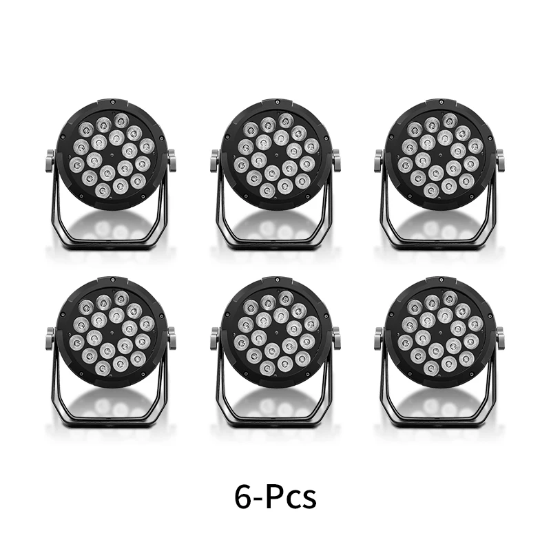 IP65 Waterdichte LED Par 18x18W RGBWA+UV 6in1 Stageverlichting Gegoten Aluminium Geluidsarme Buitenmuurverlichting voor Evenementenlocaties