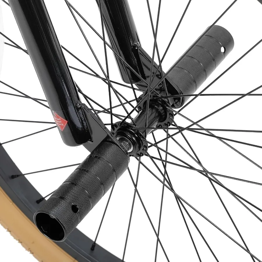 دراجات Brockway Freestyle BMX 20 24 دراجة للأولاد والبنات بعمر 614 عامًا وراكبي الدراجات على المستوى المبتدئ مع أوتاد متعددة الألوان I