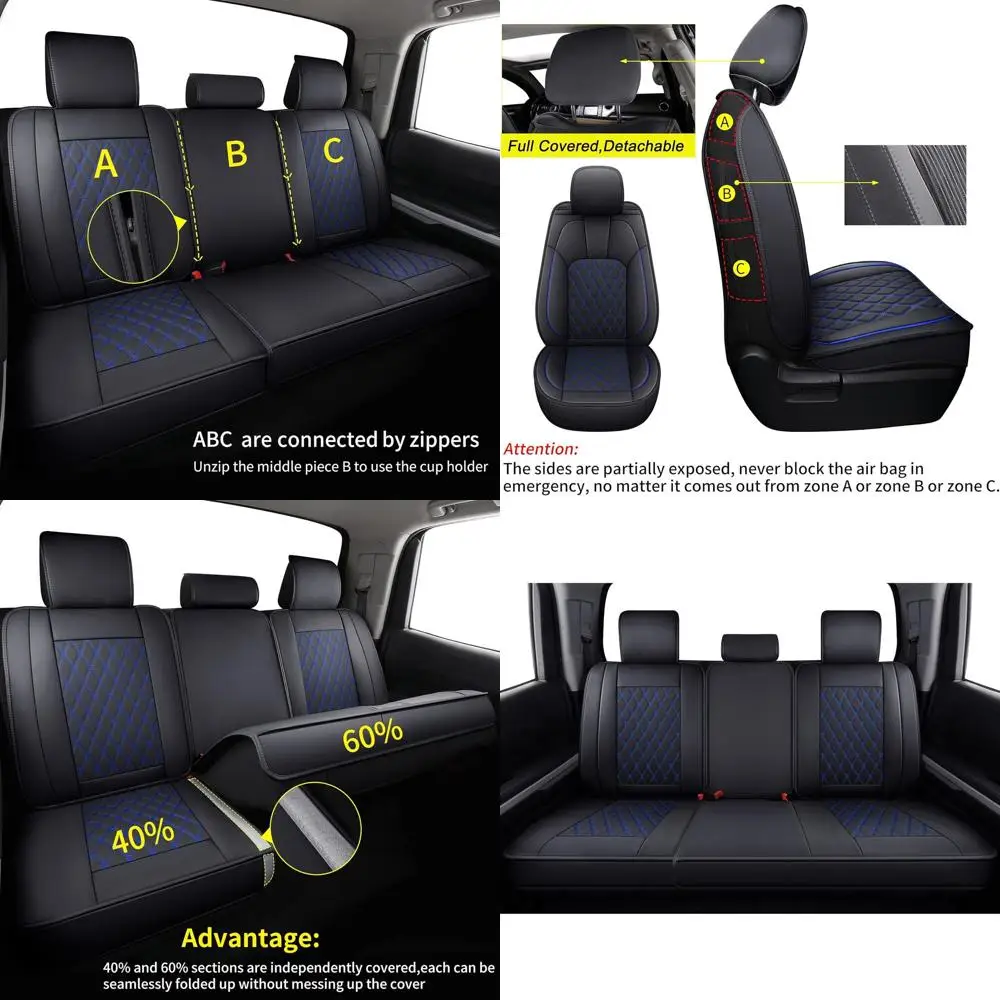 

Чехлы на автомобильные сиденья Tundra Pickup Trucks 2007-2021, полный комплект X05-T3, подходят для отделки SR5 SR Platinum TRD PRO Crew/Crewmax/Extended/Double C