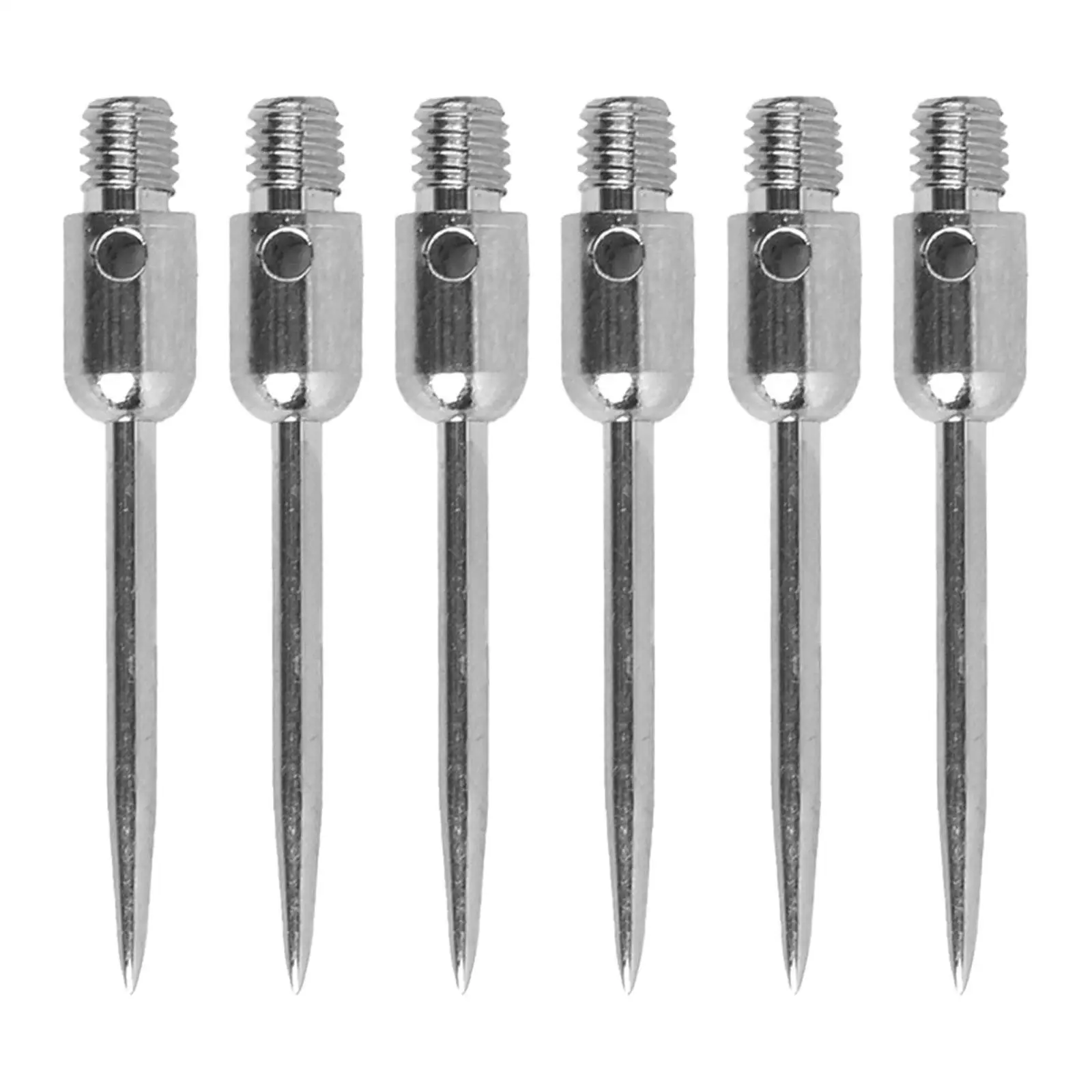 6 Pack 2BA Thread s Steel Tips Points Steel Tip Conversion Points Silver