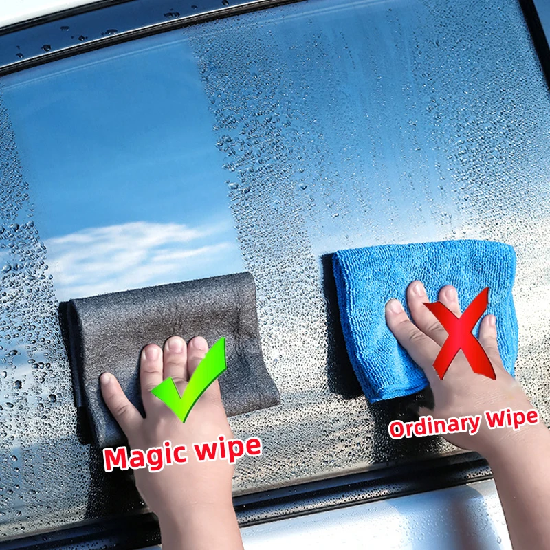 New Thickened Magic Cleaning Cloth Microfiber Glass Clean Towel Reusable Washable Lint-free Cleaning Rags for Kitchen Glass Car