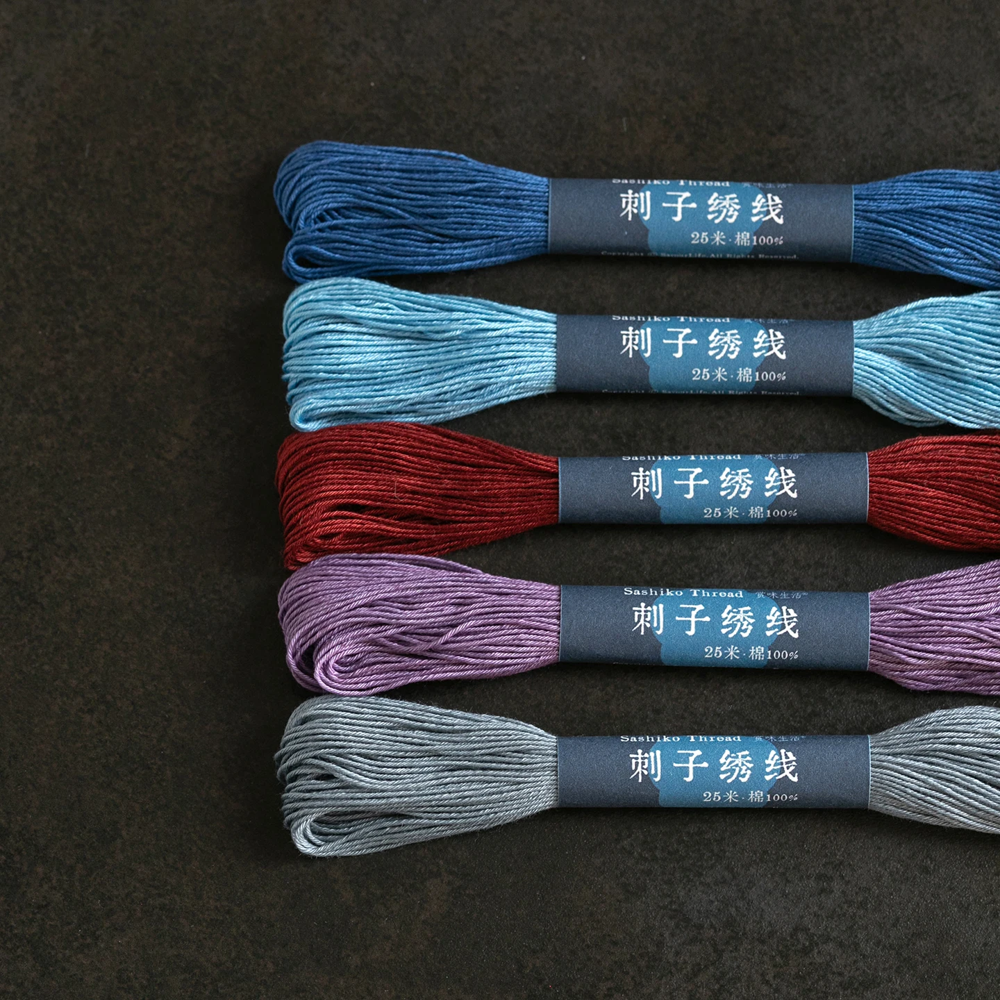 

Appreciate Life Pure Cotton Embroidery Thread, Solid Color 25 Meters Small 6 Strands Of Thread Smooth And Tight Handmade DIY Emb