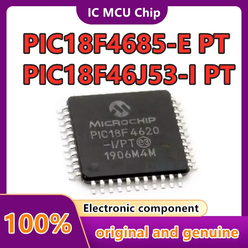 PIC18F4680-I PIC18F4620-I/PT PIC18F4685-E  PIC18F46J11-I PIC18F46J53-I New Microcontroller (MCU/MPU/SOC) IC Chip