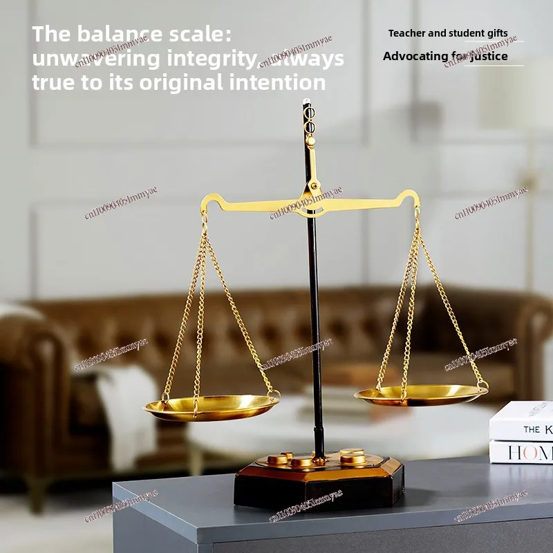 Metal Balance Scale Ornament Office Modern Nordic Light Luxury Soft Decoration Jewelry Entrance