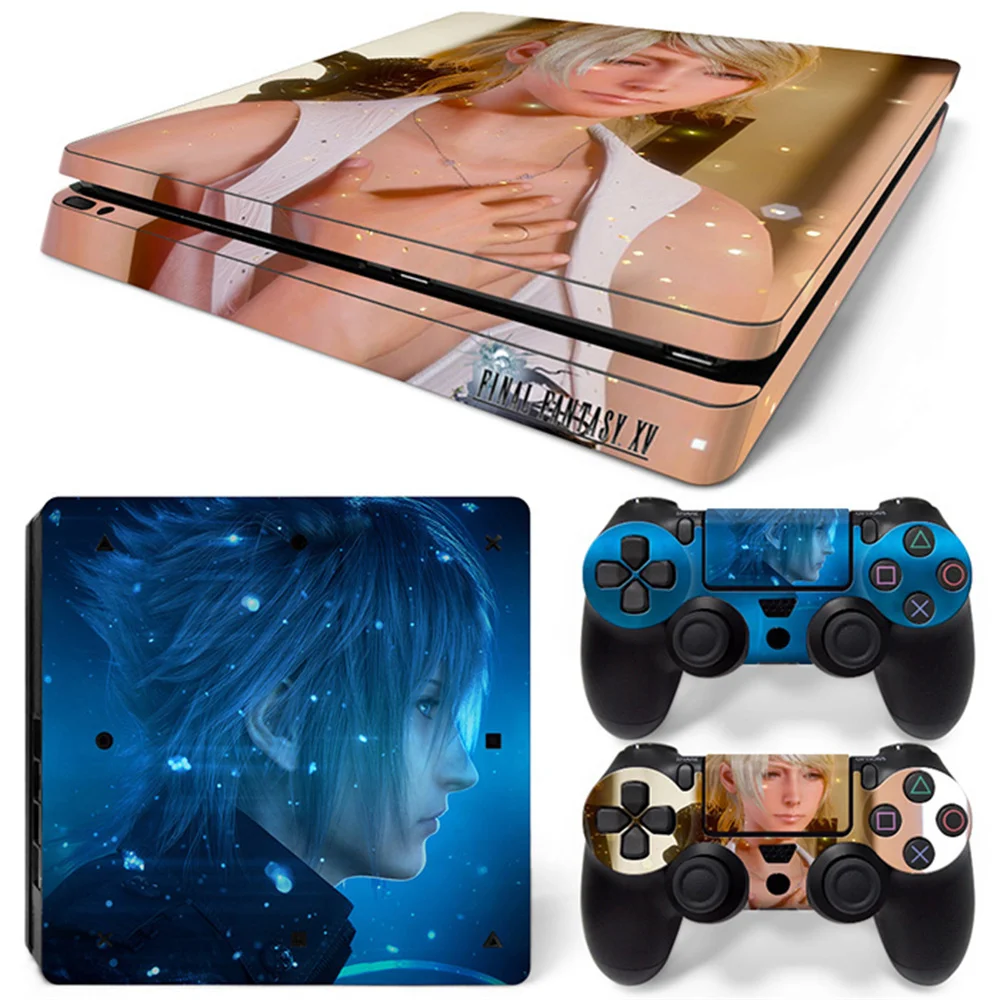 Final fantasy VII skin sticker Vinyl skin sticker For PS4 Slim Sticker Console+2 controller Skin Sticker