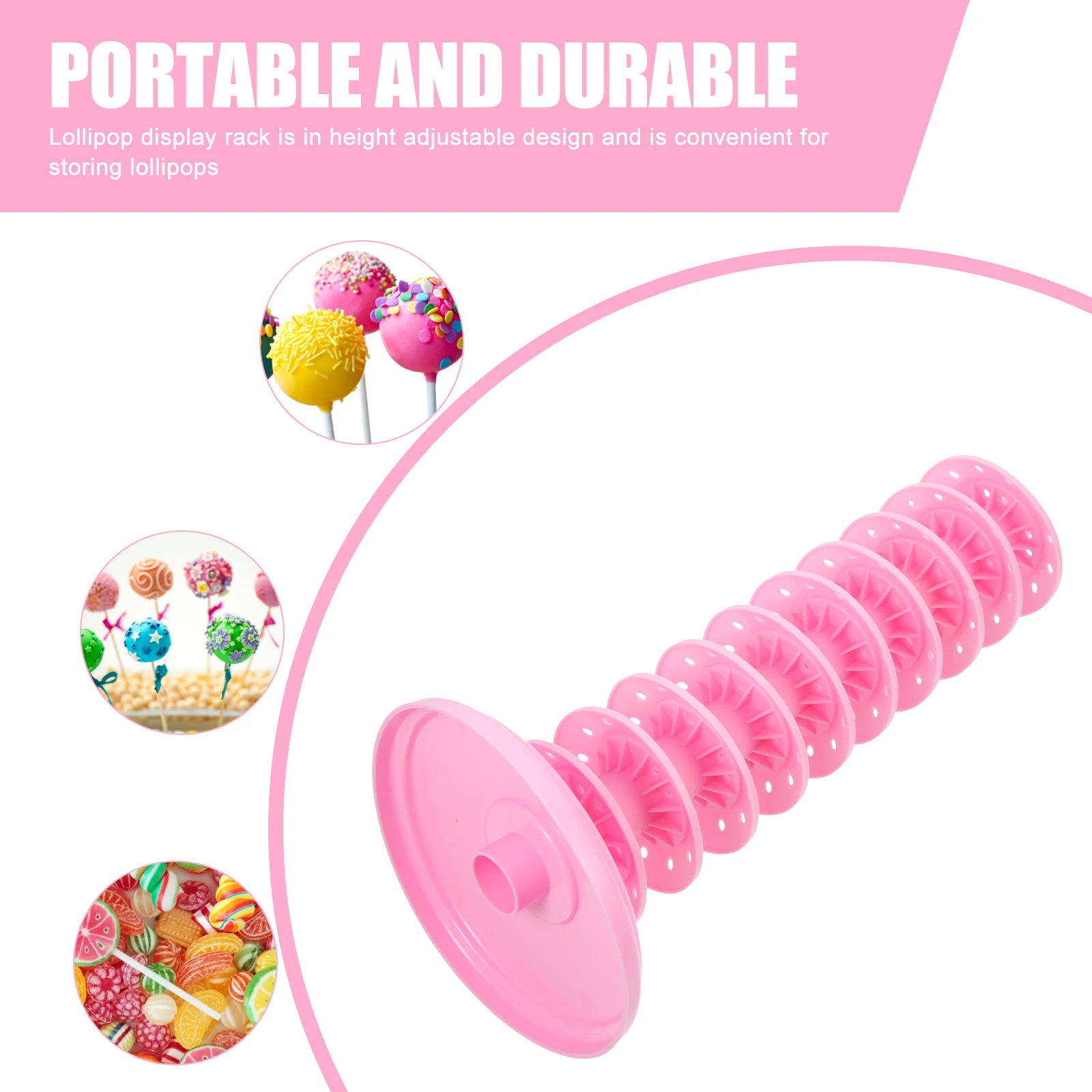 Lollipop Holder Party Favors Lollipops Candy Display Decorations Show Rack Stand Reusable Base Multi-tier Organizer