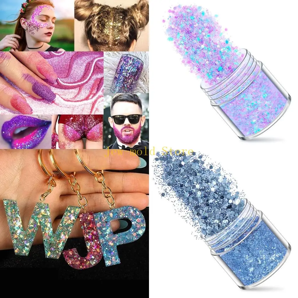 

C71B 16 ColorsDIY Crafts Epoxy Resin Mold Filler Art Decorations Crystal Sequins