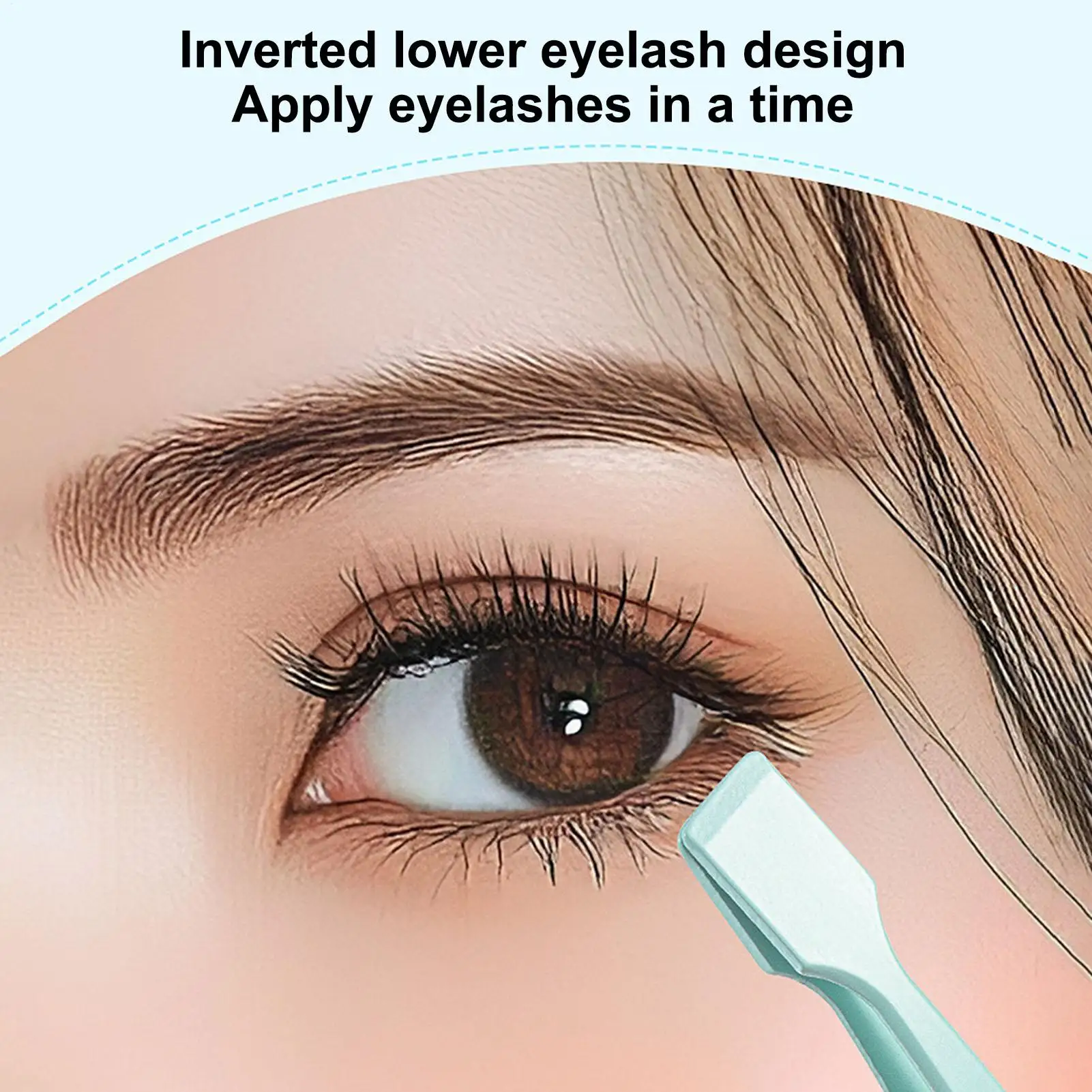 Untere Wimpernpinzette aus Edelstahl, Wimperncluster-Applikator, Wimpernapplikator-Werkzeug für Reisen und Salons zum Trennen von Wimpern – Detail 8