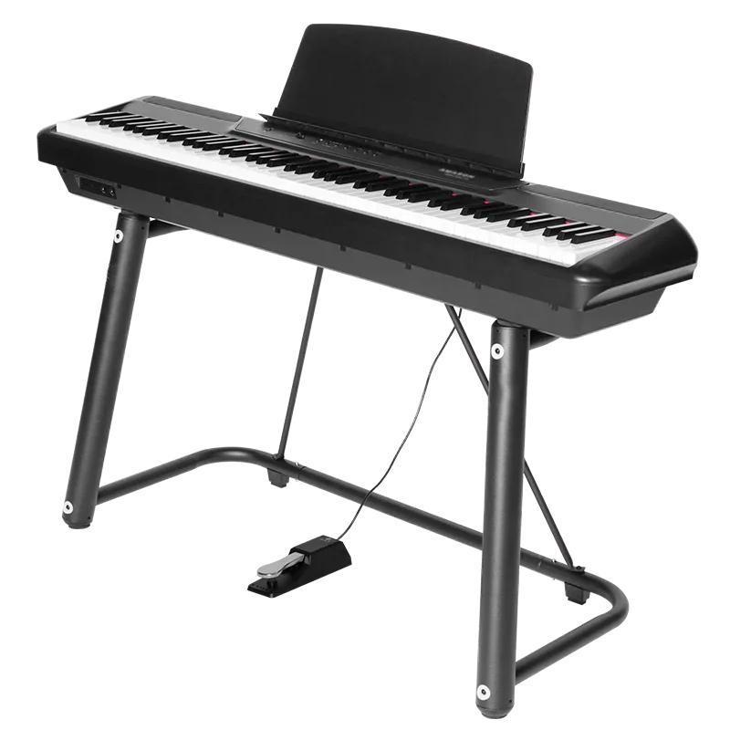 Flykeys Digital Electronic Piano 88 Keys Portable stage keyboard musical instruments upright piano FP6 with Iron stand