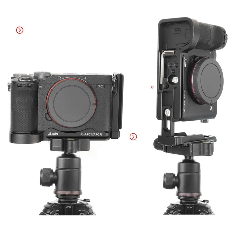 Jlwin Verticaal Schieten Enkele Basisplaat Voor Sony A7c2 A7cii A7cr Compatibele Stabilisator Statief Enkele Basisplaat