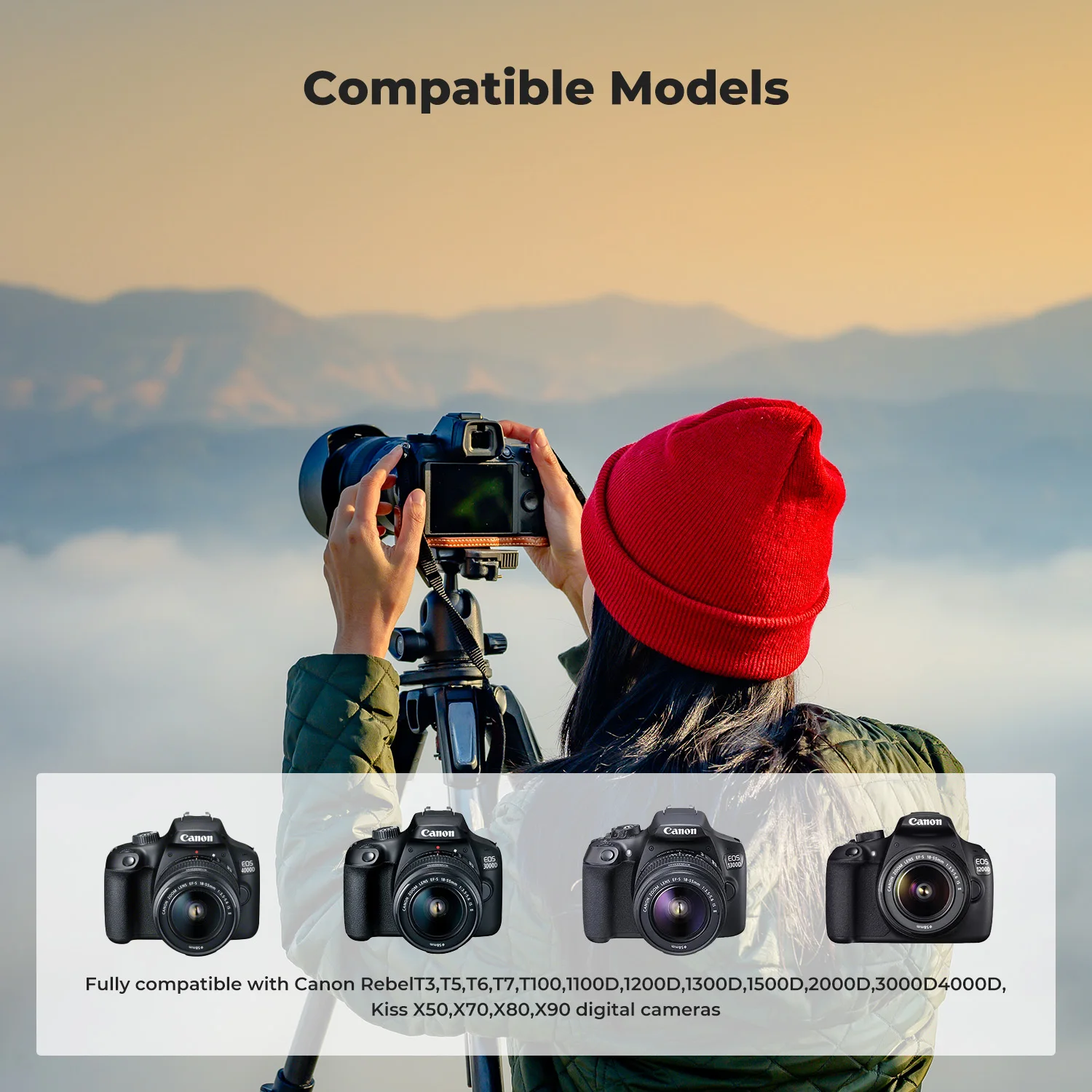 Conjunto de bateria e carregador K&F Concept LP-E10 com carregador de slot duplo para Canon EOS 1100D 1300D 1500D 1200D X50 Bateria de vídeo para câmera