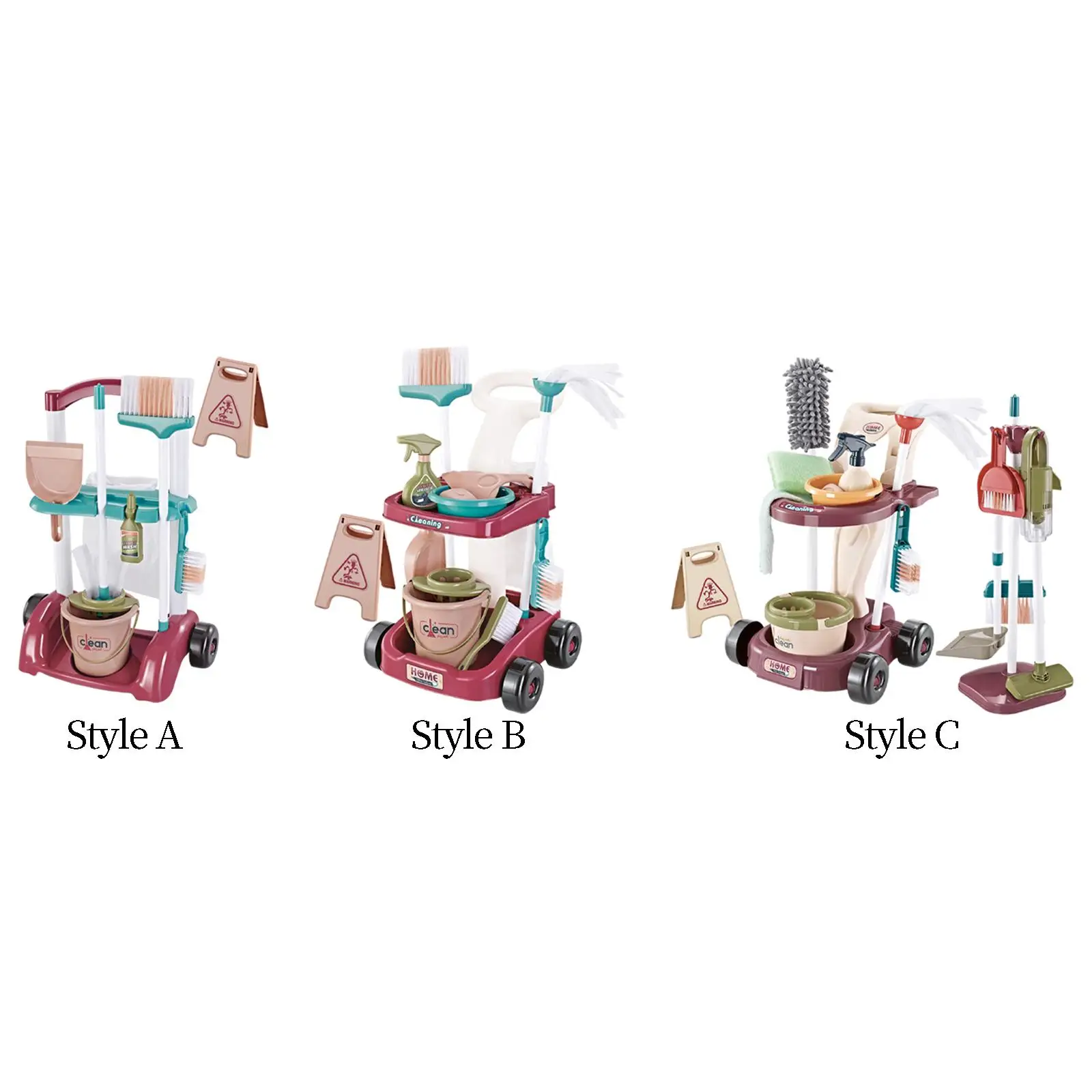 

Children's Household Cleaning Tool Pretend Play Set House Cleaning Playset