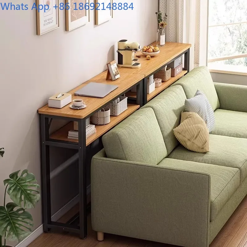 

Многоярусная напольная полка для хранения в гостиной, длинная настенная полка для хранения, узкая прикроватная полка для спальни