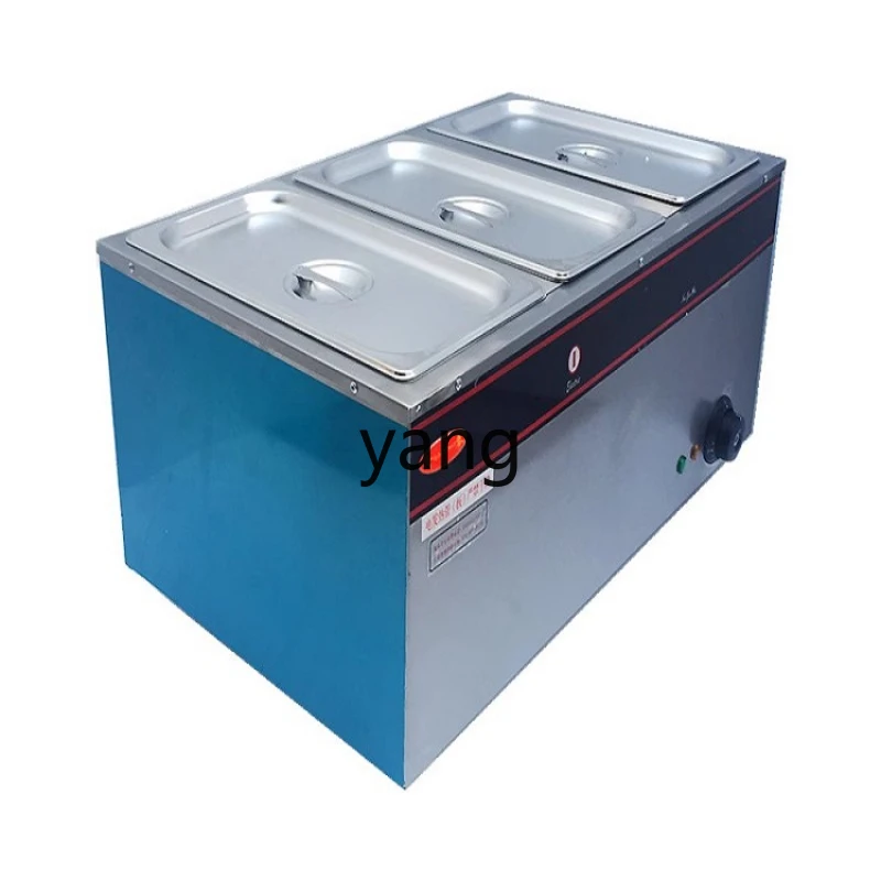 CX Commercial Stainless Steel Three Pots Bain Marie Restaurant Hot Food Canteen Cooking Refrigerator Wagon