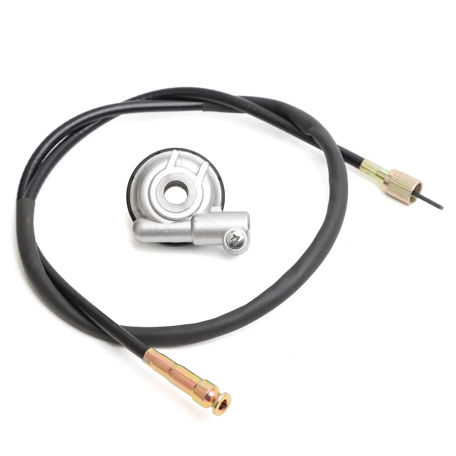 

Motorcycle Speedometer Drive Gear with Cable Kit 12mm Axle Hole Scooter Speedometer Drive Gear with 98mm Speedometer Line Fit