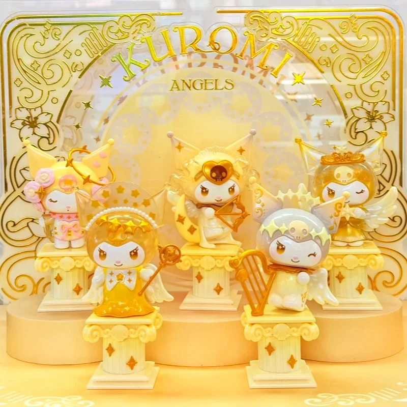 

Authentic Sanrio Kuromi Angel Series Blind Box Collectible Figure Desktop Decor Gift For Anime Fans New Year Present Toys