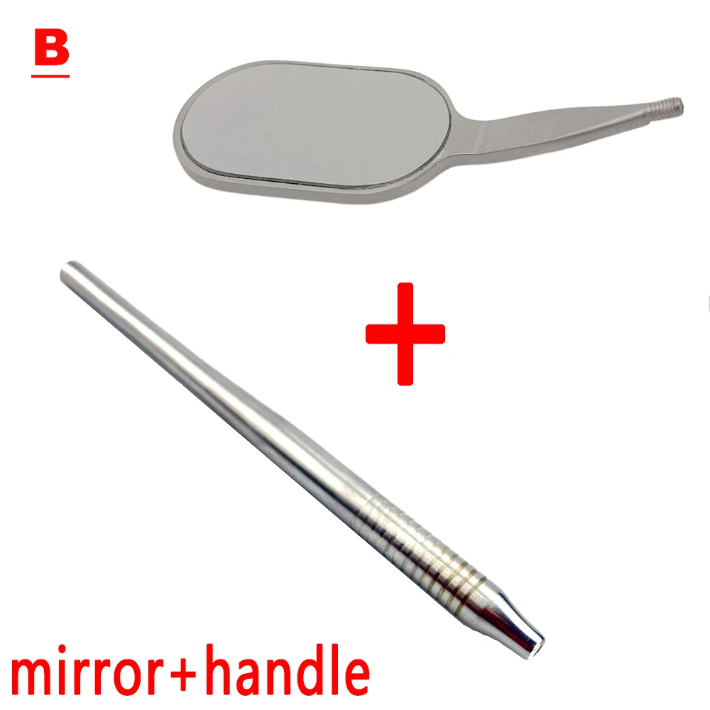 

Premium Anti-Fog Dental Mirrors Rhodium Plated, Long Handle Design Ideal for Dentists Clinics Tools