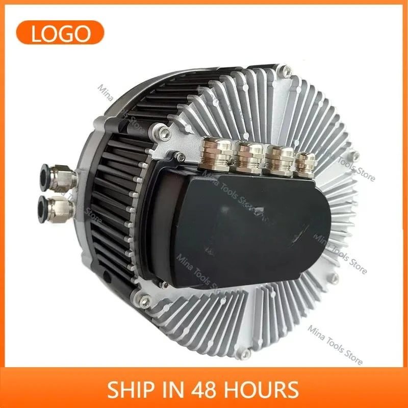HTM11KW Axial Flux DC Motor High Thrust Brushless Motor for Electric Motorcycle 72V Low Noise for Fan Use