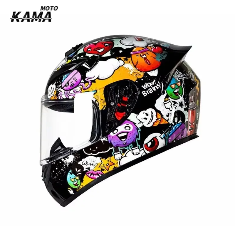 DOT-zertifizierter Motorradhelm, Vollgesichts-Schutzhelm für Rennen, Motocross, Motorradfahren, Moto-Helm, Casco Moto, Capacetes