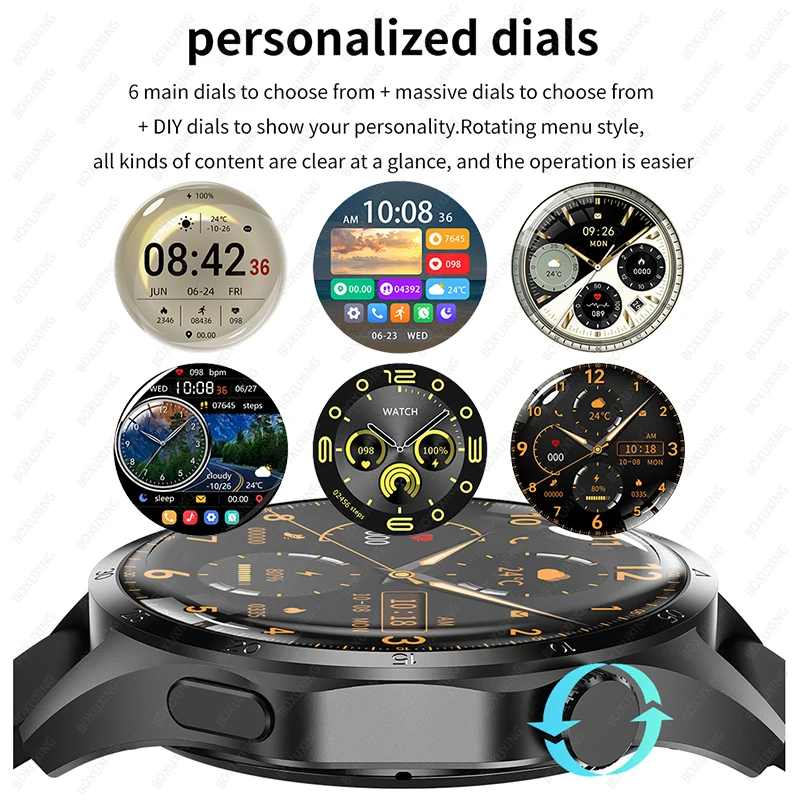 For Huawei GT4 Pro GPS Smart Watch Men AMOLED HD Screen Bluetooth Call NFC IP68 Waterproof Watches Blood Sugar Smartwatch Woman