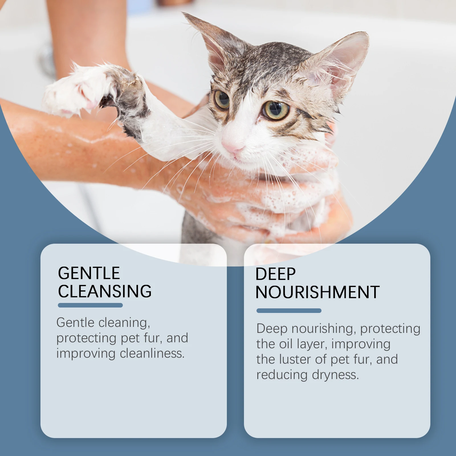 Yegbong Pet Shampoo With Light Fragrance For Cats And Dogs Deeply Cleaning Odor Eliminator Ph Balanced Pet Moisturizing Shampoo