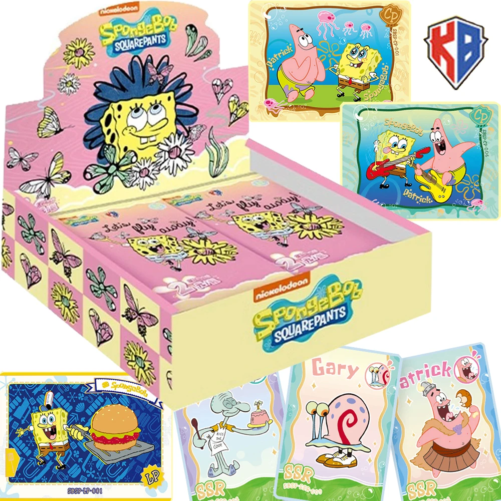 KABAO-Cartes Bob l'éponge SquarePants pour enfants, kkStar, Gary Rick, style comique, cartes d'aventure UNIS issantes, cadeaux d'anime drôles