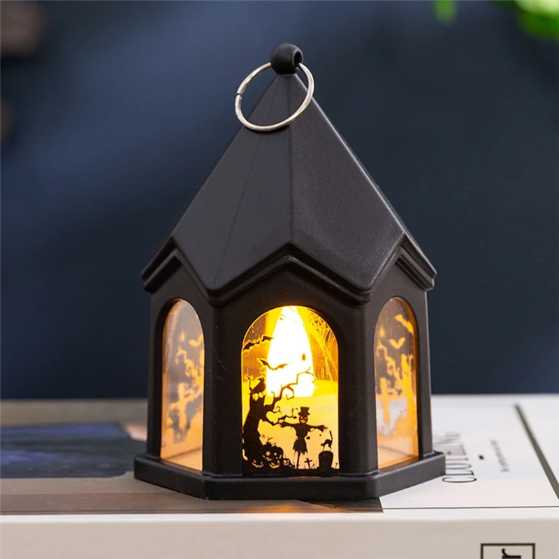 

5PCS Halloween Handheld Lamp Halloween Night Lights Halloween Lanterns Vintage Decor Light Halloween Night Lights-AA98