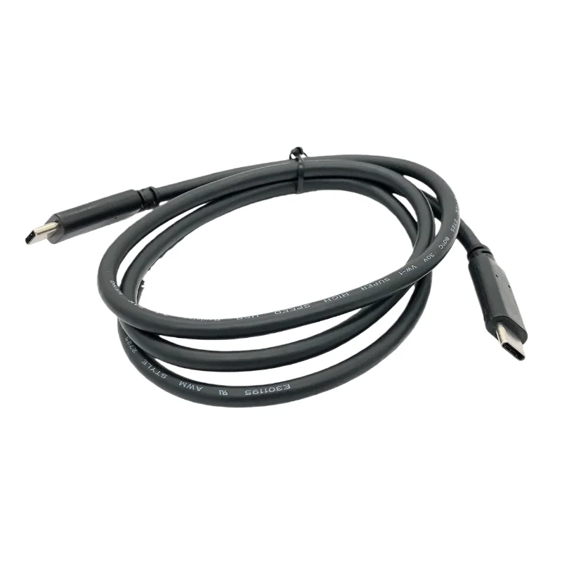 لكابل نقل البيانات USB-C لينوفو، سرعة نقل سريعة 10 جيجابت/ثانية، من النوع C ذكر إلى ذكر، 1 متر/3.28 قدم، متوافق مع الكمبيوتر المحمول