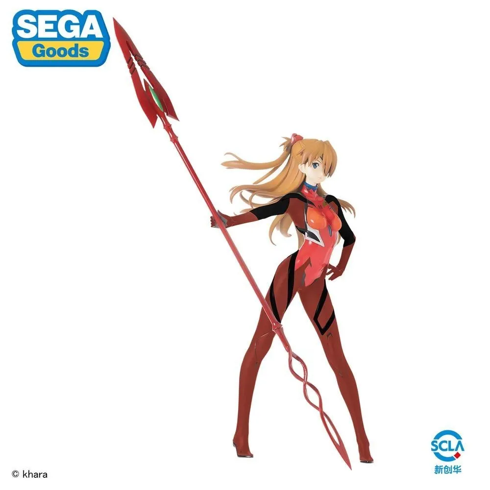 IN Stock SEGA EVA Asuka Langley Soryu Cassius No Yari Neon Genesis Evangelion Original Anime Figure Pvc Model Collectible Toys