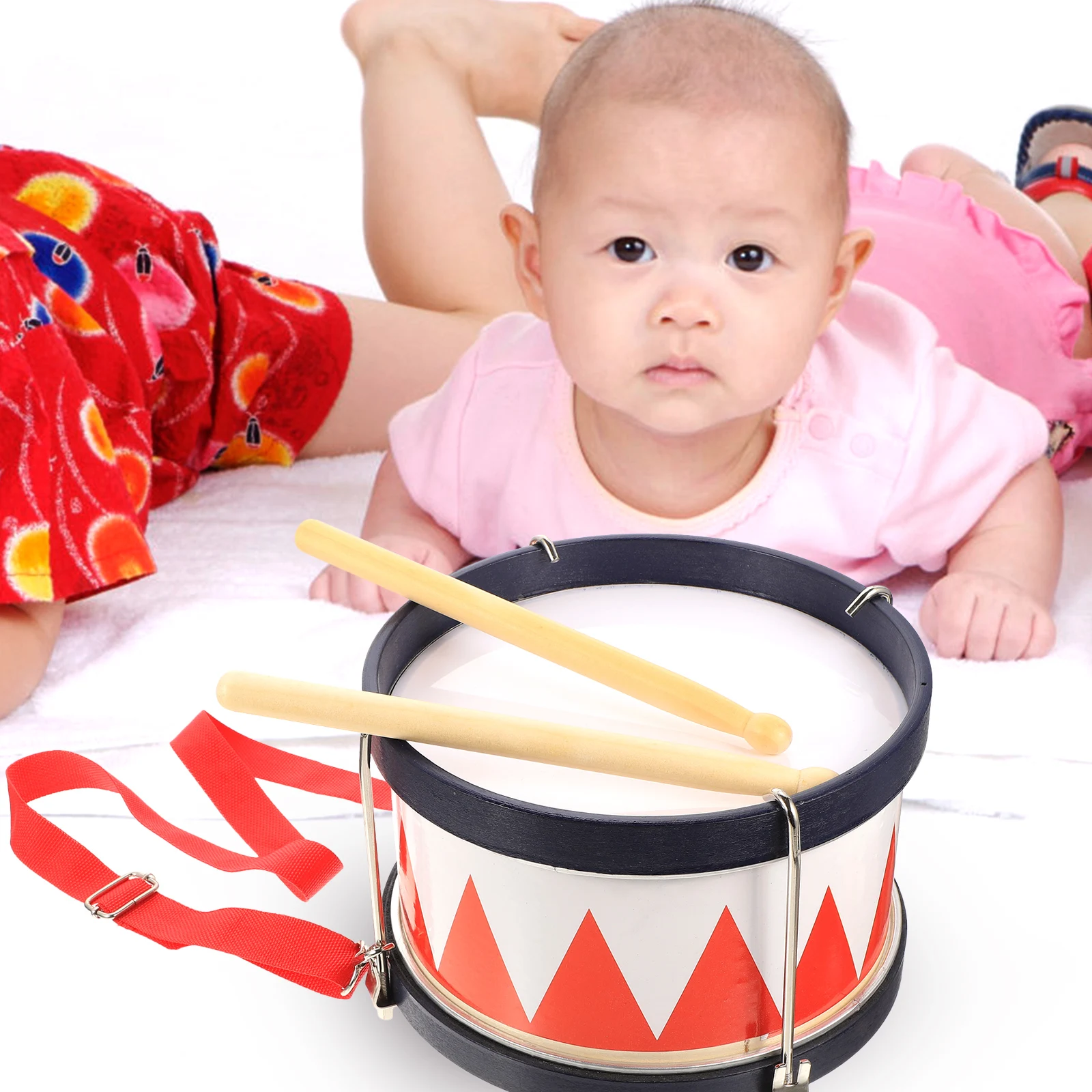 

Kids Snare Drum Practical Toddler Percussion Toys Education Toy Music Instrument Small Military Drum Sound Training