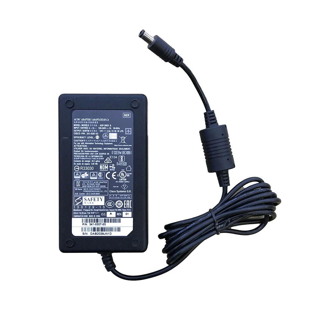 Original ADP-30KR B 12V 2.5A 5.5*2.5mm Power Adapter Suitable For Delta 12V2.5A Surveillance Video Recorder Host Charger