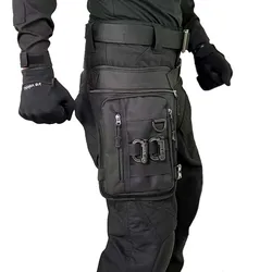 Bolso táctico MOLLE para cintura y pierna de senderismo hombre
