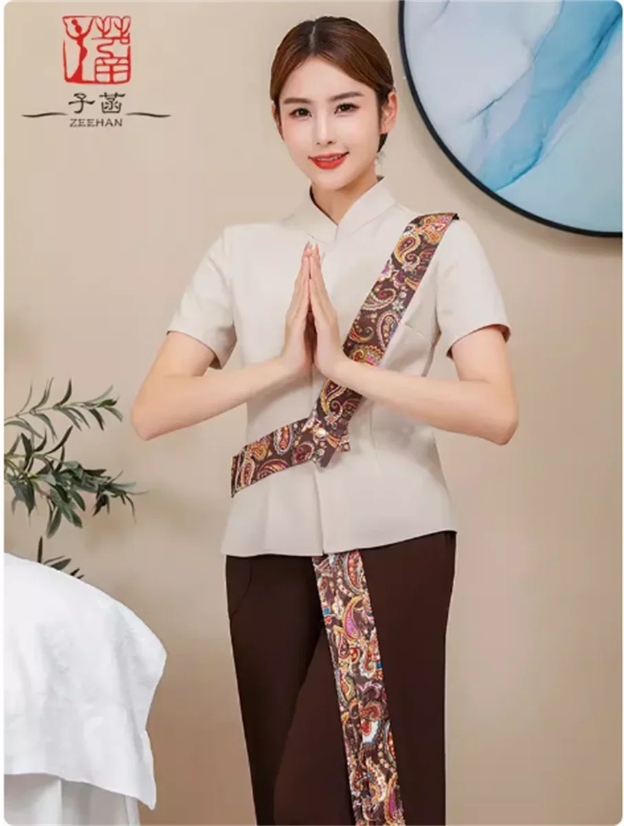 

Summer high-end Thai style health club and beauty salon work clothes