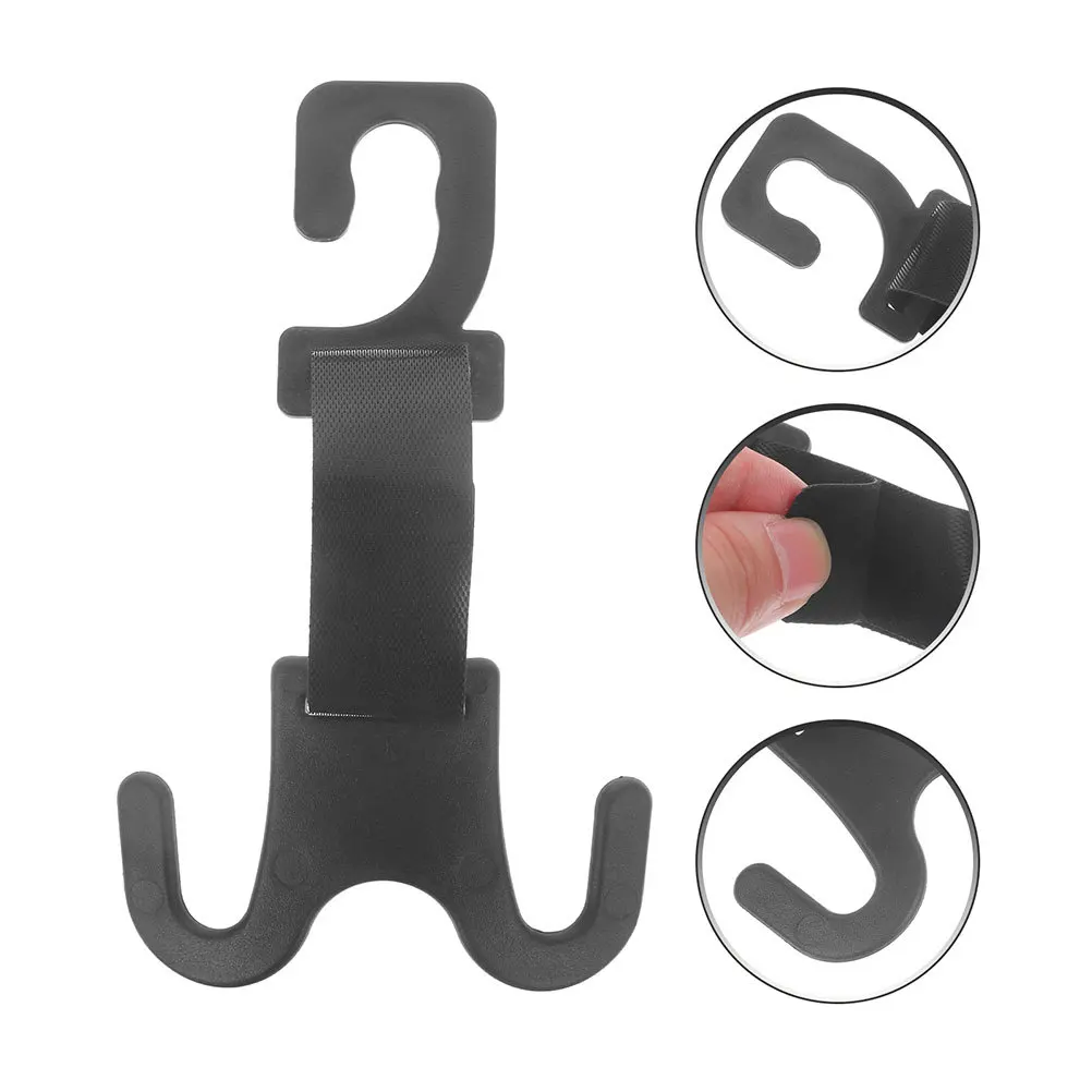 

5 pcs Multifunctional Car Headrest Hooks Dual Hook Design For Car Seat Back Storage Organizer Vehicle Interior Accessories For
