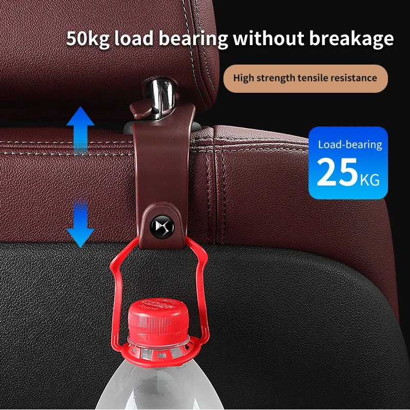 2/4pcs Car Hooks Hanger Seat Storage Hooks Universal Hook Organizer For DS SPIRIT DS3 DS4 DS4S DS5 5LS DS6 DS7 DS9 WILD RUBIS E-