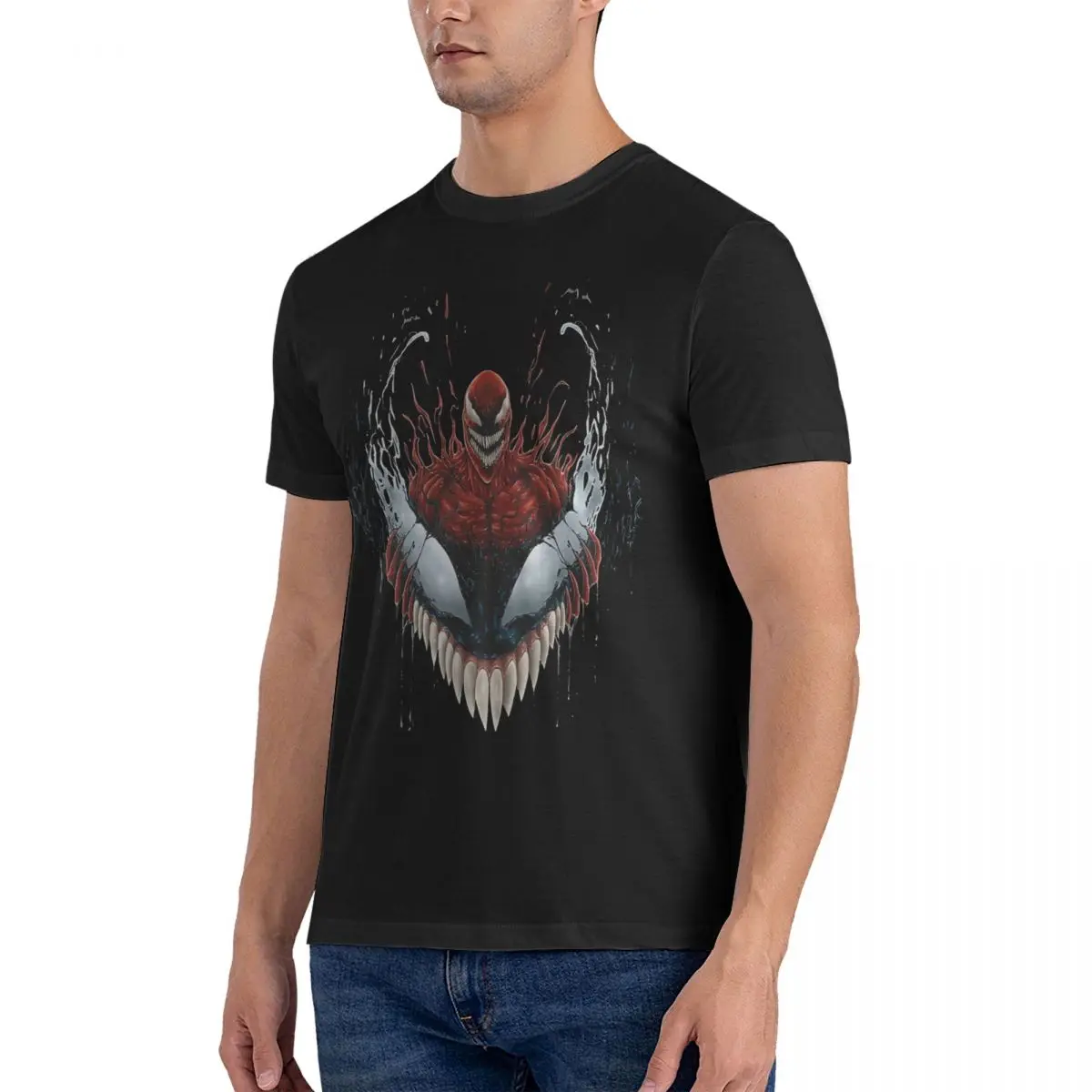 Carnage Inside T Shirts 100% Cotton Vintage T-Shirts O Neck Marvel Venom The Last Dance Tee Shirt Short Sleeve Tops Printed image 2