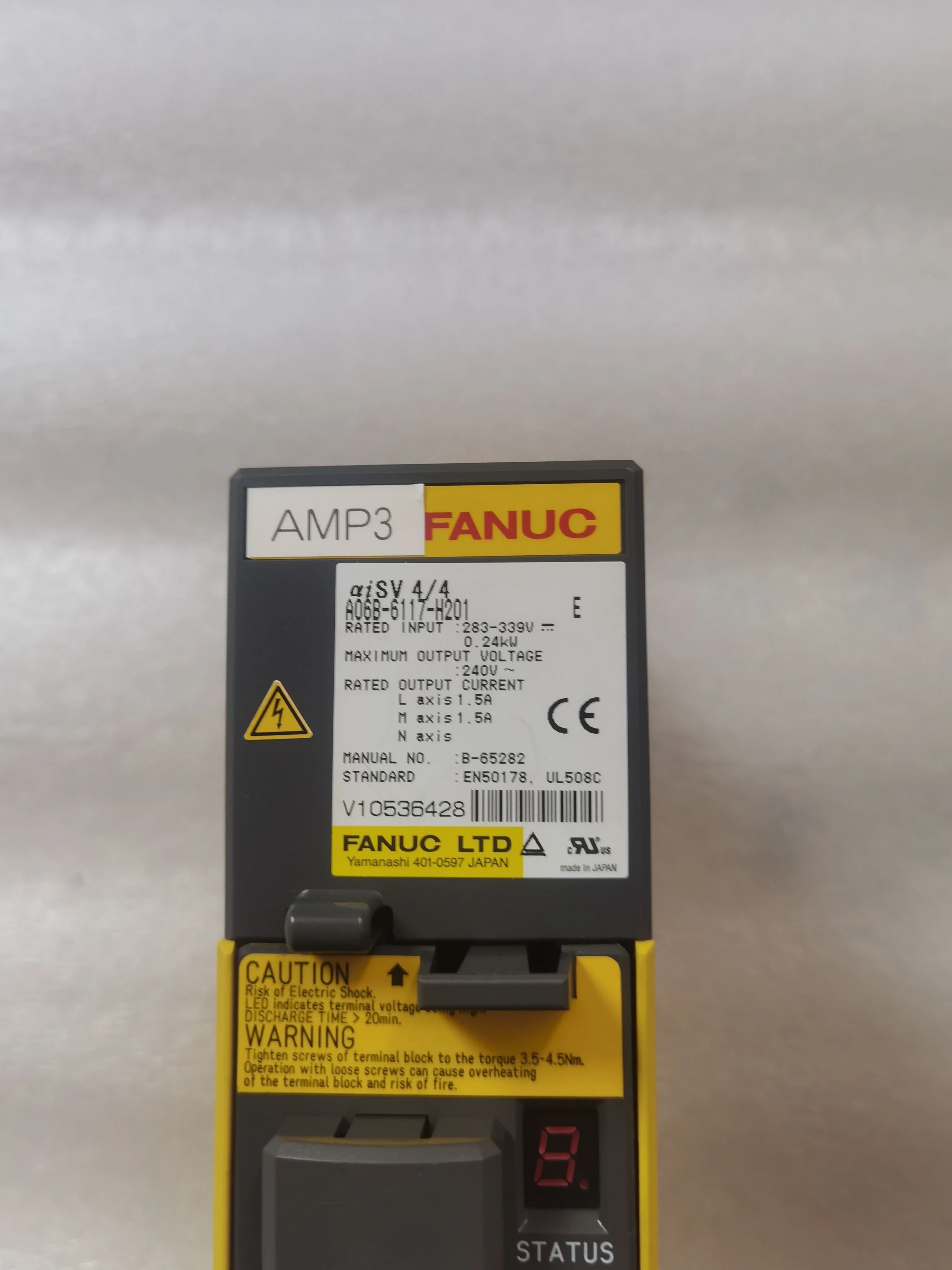 

A06B-6117-H201 The second-hand test is intact， FANUC servo drive.