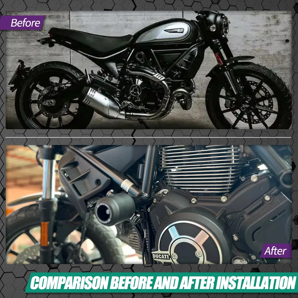 Motorcycle Landing Protection Accessories Anti-Drop Frame Sliders Crash Protector For Ducati Monster 696/795/796/797/1100/S